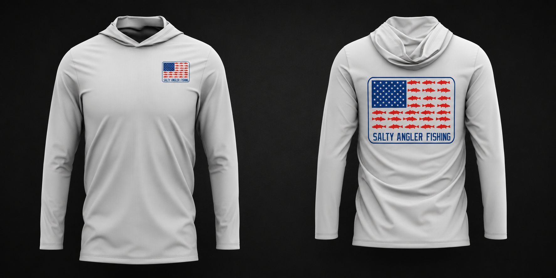 American Red Fish Flag